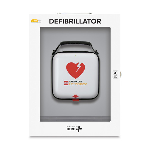 Aero Healthcare CA-P6-CR2 CARDIACT LIFEPAK CR2 Semi-automatic WIFI Eng. Handle Alarmed Cabinet