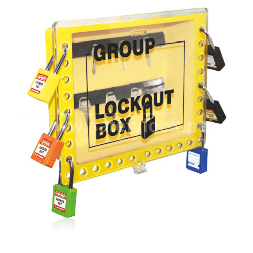 Zing Green 7389 Group Lockout Box, Wall Mount, Plastic, 29 Lock Capacity