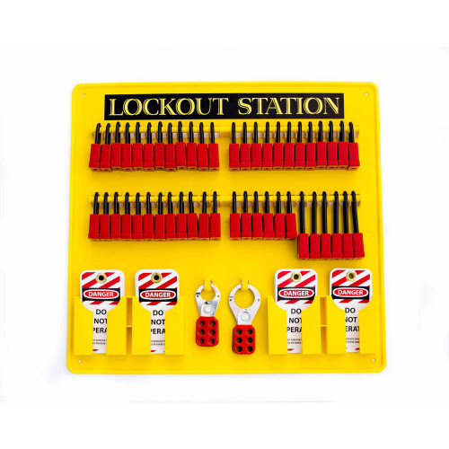 Zing Green 7373 Lockout Station with 48 Locks