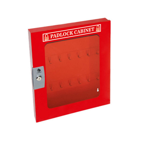 Zing Green 7336 Padlock Cabinet, Clear Window, 41 Padlock