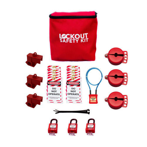 Zing Green 7829 Laboratory Valve Lockout Kit Deluxe - Standard and Needle Valve