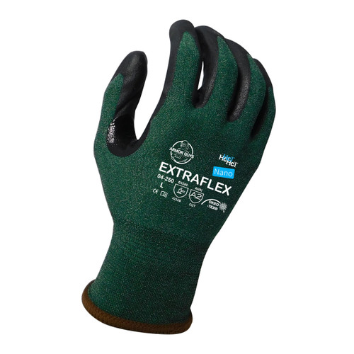 Armor Guys 04-250 Extraflex Green Nitrile Coated A2 Cut Glove