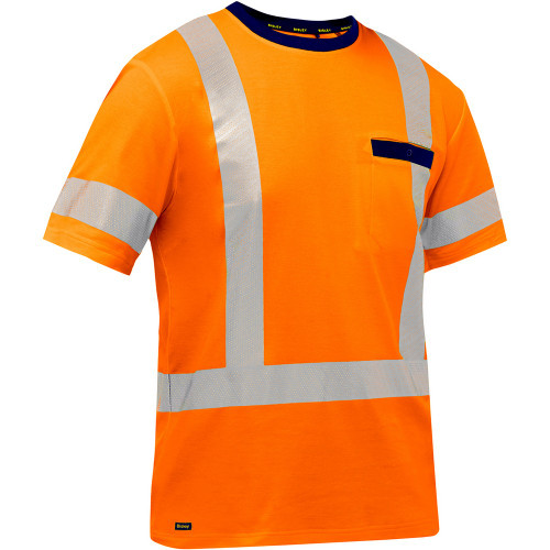 PIP 313M1118X-O/S ANSI Type R Class 3 and CSA Z96 Class 2 X-Back Short Sleeve Shirt