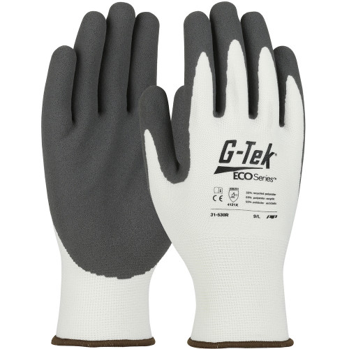 PIP 31-530R/XS Seamless Knit Recycled Yarn / Spandex Blended Glove with Nitrile Coated MicroSurface Grip on Palm & Fingers