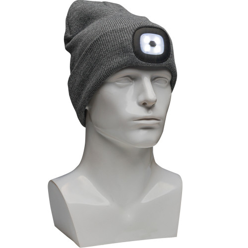 PIP 360-LED-GR Winter Beanie Cap with LED light