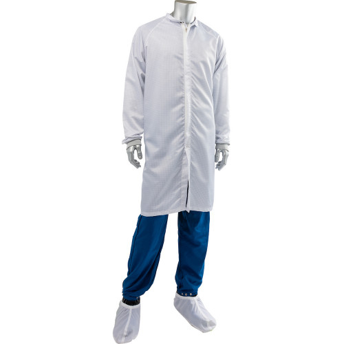 PIP CFRZCS-88WH-XS Disctek 5.0 Grid ISO 6 (Class 1000) Cleanroom Frock