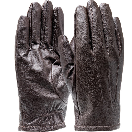 PIP LEBR-THL-XS Brown Goat Leather Dress Glove with 3M Thinsulate Lining
