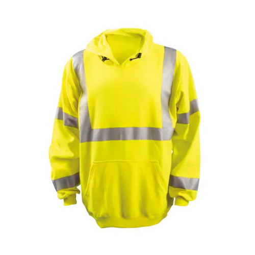 Occunomix FR-SM2213-Y Flame Resistant Dual Certified Pullover Hoodie Hi-Vis Yellow