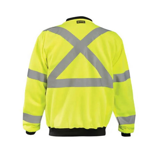 Occunomix LUX-CSWTX-O 9 oz Crew Neck X-Back Sweatshirt Hi-Vis Orange