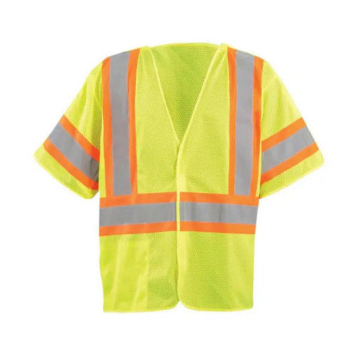Occunomix LUX-GCB32T-Y Mesh Two-Tone 5-Pt. Breakaway Vest Hi-Vis Yellow