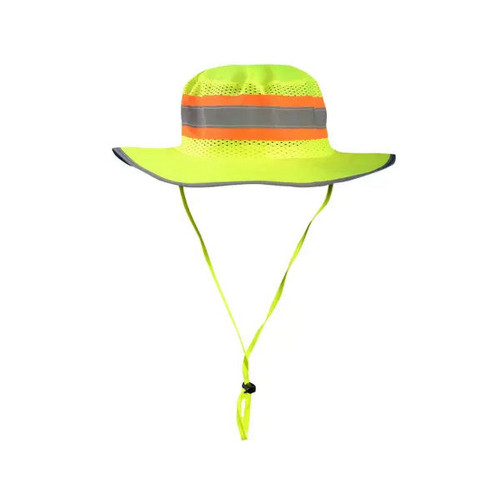 Occunomix LUX-RNG-ST-Y Breathable Solid Top Ranger Hat Hi-Vis Yellow