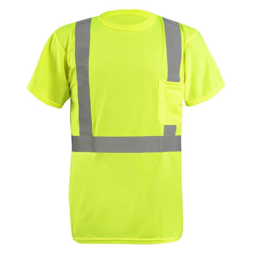 Occunomix LUX-RYSST2-Y Sustainable Short Sleeve Wicking Birdseye T-Shirt Hi-Vis Yellow