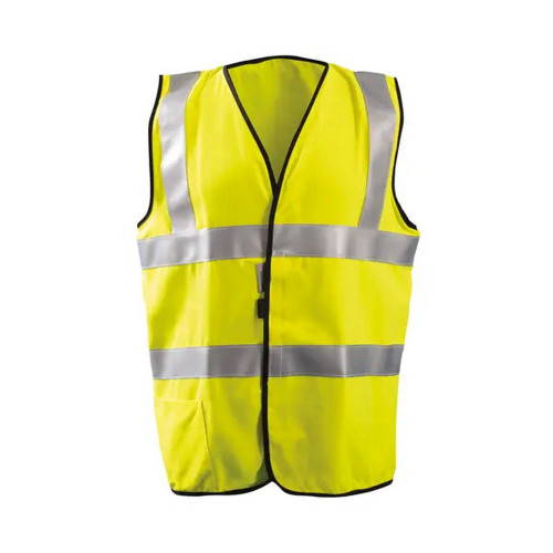 Occunomix LUX-SSFG/FR-Y Premium Flame Resistant Dual Stripe Solid Vest Hi-Vis Yellow