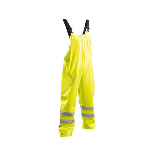 Occunomix LUX-TBIB/FR-Y Flame Resistant Rain Bib Pants Hi-Vis Yellow