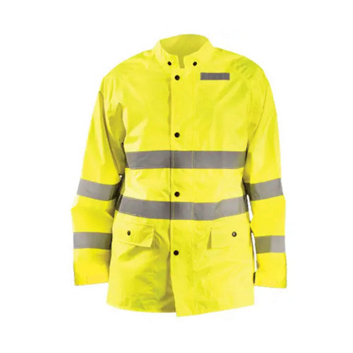 Occunomix LUX-TRJKT-Y Classic Breathable Rain Jacket Hi-Vis Yellow