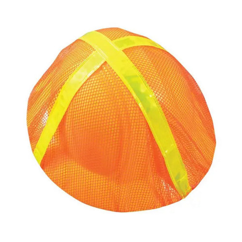Occunomix V896-RO High Visibility Hard Hat Cover, Full Brim, Hi-Vis Orange