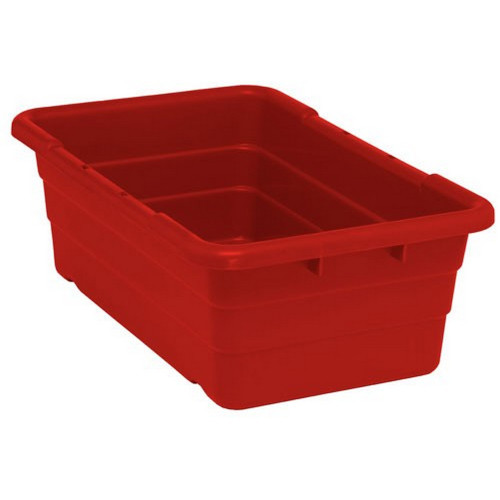 Quantum Storage Systems TUB2516-8RD Cross Stack Nesting Tote Red