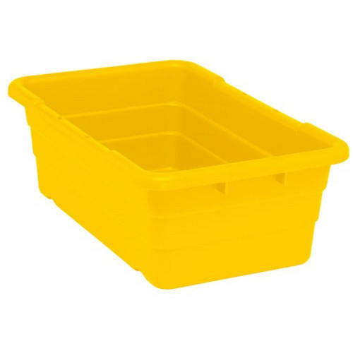 Quantum Storage Systems  TUB2516-8YL Cross Stack Nesting Tote Yellow