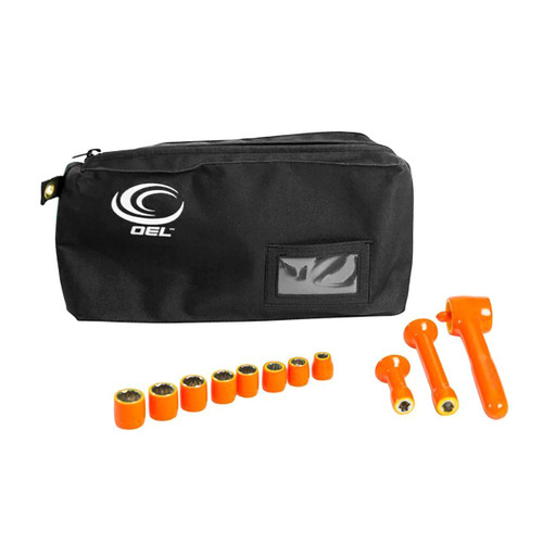 OEL IT-SOCKET3 Insulated Socket Set 11 Pieces - 3/8" Drive/12 Point/Closed Quarter Sockets