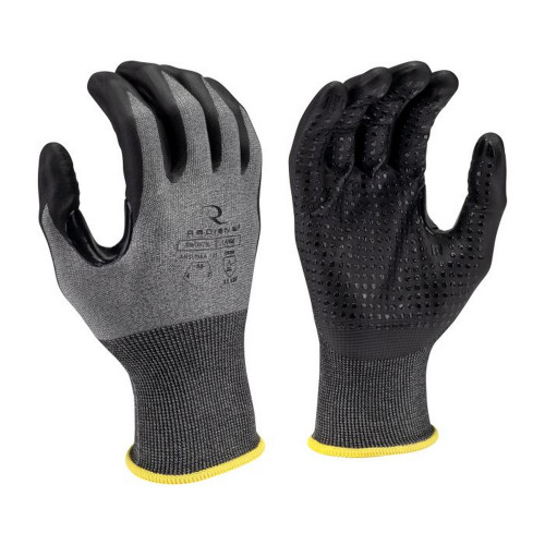 Radians RWG579 Cut Level A6 HPPE/Tungsten Foam Nitrile Dotted Palm Dip Glove