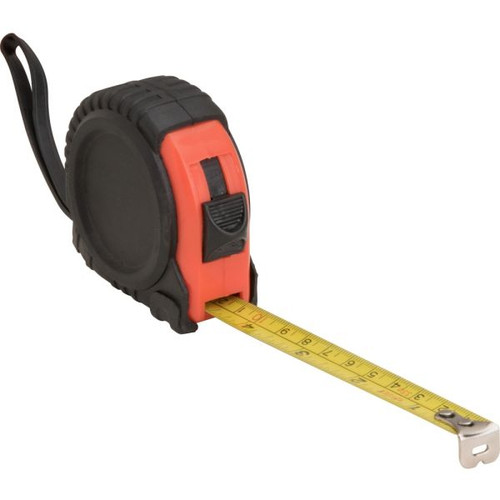 Genuine Joe GJO11972 Tape Measure - 12 ft Length - Imperial Measuring System - Red, Black