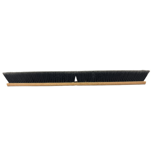 Better Brush 100136 Flagged Gray Poly Floor Broom - Wood - 36"