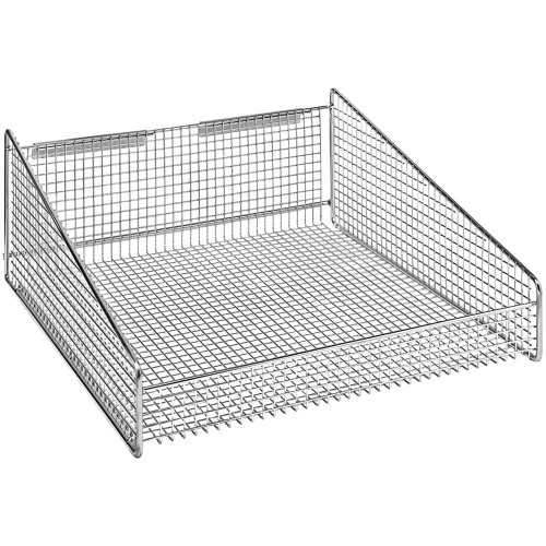 Quantum Storage Systems 1617HBC 17 7/8" x 18" Chrome Partition Wall Hanging Basket
