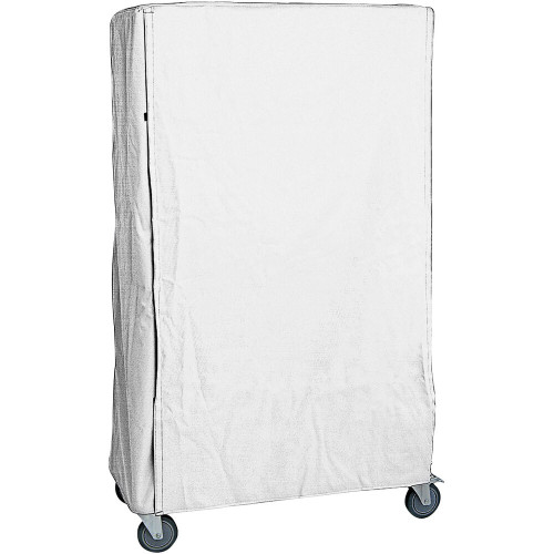 Quantum Storage Systems CC247274WNV White Nylon Cart Cover with Velcro Closure for 24" x 72" x 74" Shelving