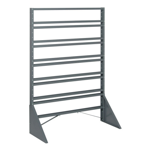 Quantum Storage Systems QRU-12S 36" x 15" x 53" Gray Steel Rail Rack with (12) Rails