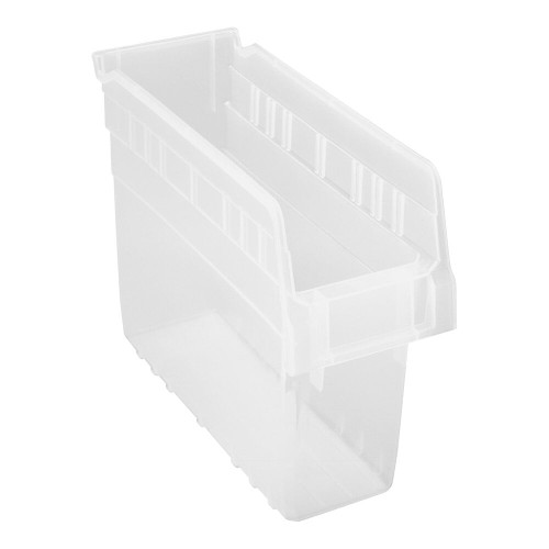Quantum Storage Systems QSB801CL STORE-MAX 11 5/8" x 4 3/8" x 8" Clear Shelf Bin