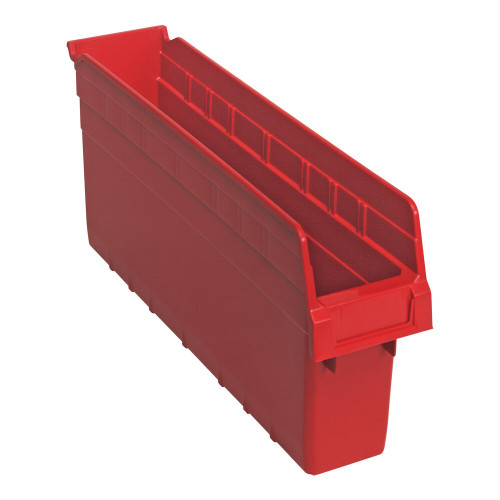 Quantum Storage Systems QSB803RD STORE-MAX 17 7/8" x 4 3/8" x 8" Red Shelf Bin
