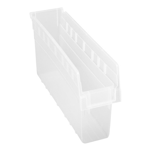 Quantum Storage Systems QSB803CL STORE-MAX 17 7/8" x 4 3/8" x 8" Clear Shelf Bin