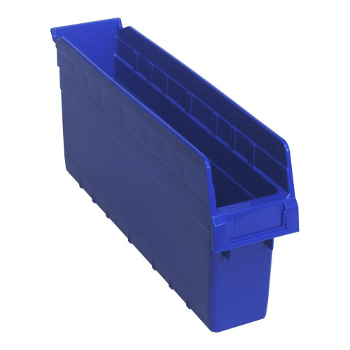 Quantum Storage Systems QSB803BL STORE-MAX 17 7/8" x 4 3/8" x 8" Blue Shelf Bin