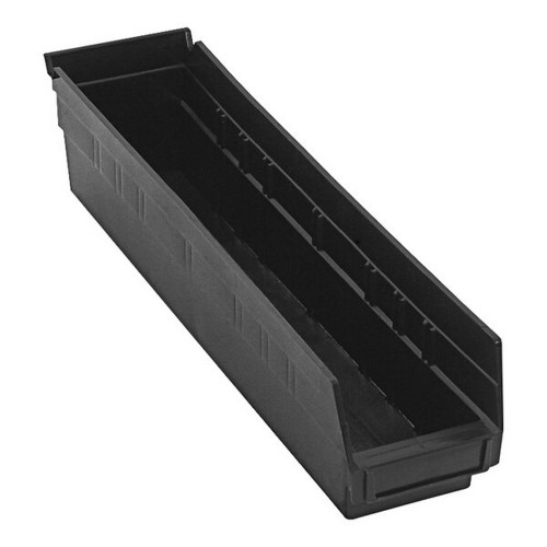 Quantum Storage Systems QSB103CO 17 7/8" x 4 1/8" x 4" Black Conductive Shelf Bin