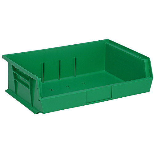 Quantum Storage Systems QUS-245GN 10 7/8" x 16 1/2" x 5" Green Hanging Bin
