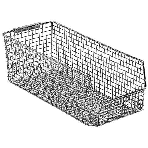 Quantum Storage Systems QMB534C 15" x 6" x 5" Chrome Wire Mesh Bin
