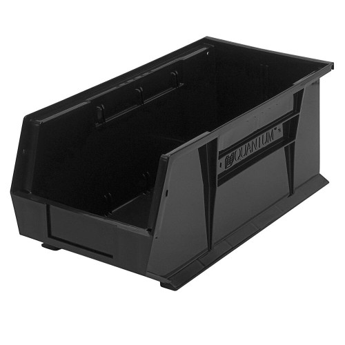 Quantum Storage Systems QUS-248BK 18" x 8 1/4" x 7" Black Hanging Bin