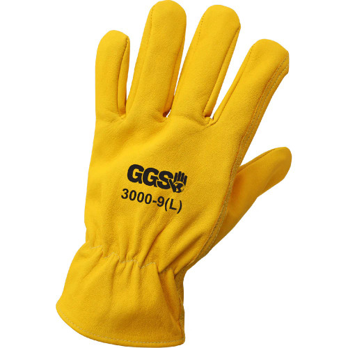 Global Glove 3000 Top-Grade Chrome-Free Cowhide Leather Drivers Gloves with Reinforced Palm Patch