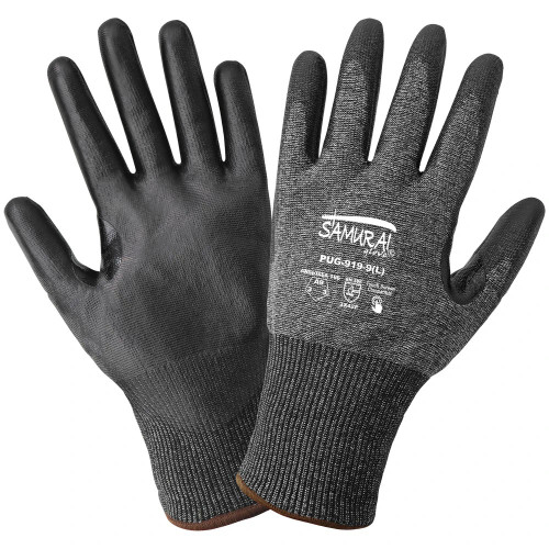 Global Glove PUG-919 Samurai Glove Polyurethane Coated 18-Gauge Tuffalene Touchscreen Compatible Cut Resistant Gloves