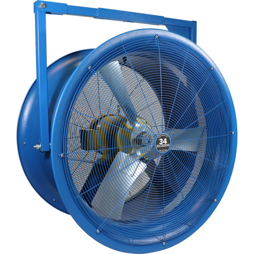 Patterson Fan CS34B High Velocity Fan, 34" 208-230V/460V, No Cord, Chain Suspended, Blue