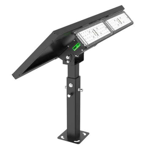 Light Efficient Design SL-SFL-20W-40K-BK-G2 Off-Grid Solar Powered LED Flood Light - 4000K - 2,000 Lumens