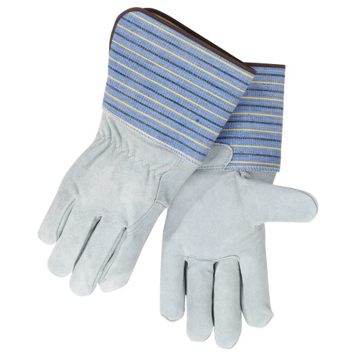 Black Stallion 8FB Premium Shoulder Split Cowhide Work Glove with Full Leather Back, Long Cuff