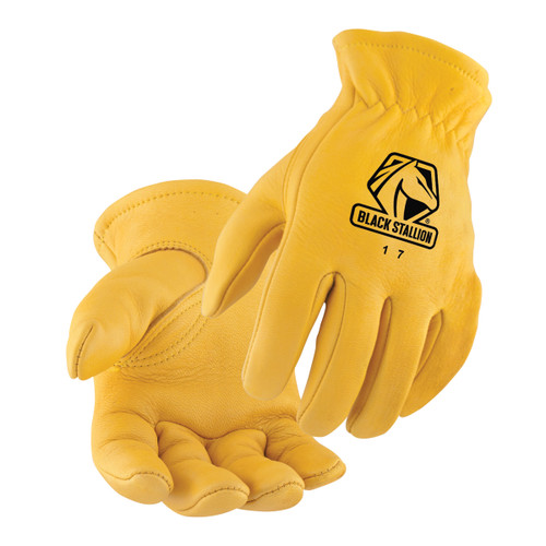 Black Stallion 17 Premium Elkskin Drivers Glove