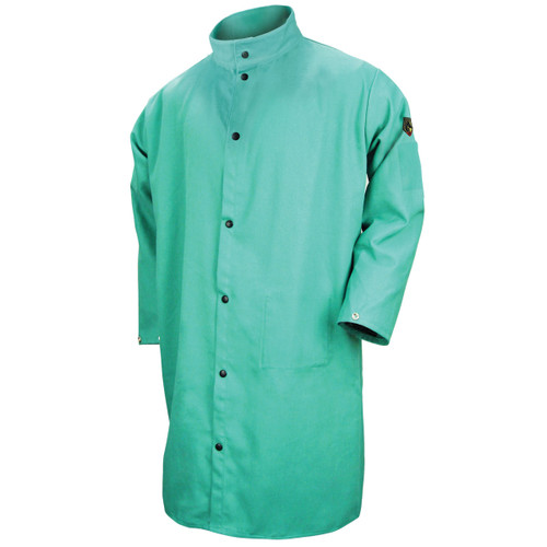Black Stallion F9-42C FR Cotton Shop Coat, Green