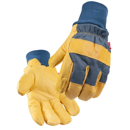 Black Stallion 6LPK Grain Pigskin Palm Winter Glove with ImpactNylon Half Back