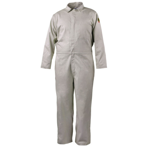 Black Stallion CF4017-ST 7 oz. 88/12 Flame-Resistant Coveralls, Stone Khaki