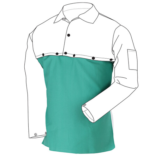 Black Stallion F9-20B Flame-Resistant Cotton Bib, 20" Length