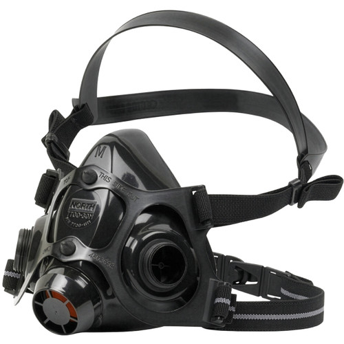 North 770030 Half Mask, Silicone with Dual N-Series Cartridge Connectors
