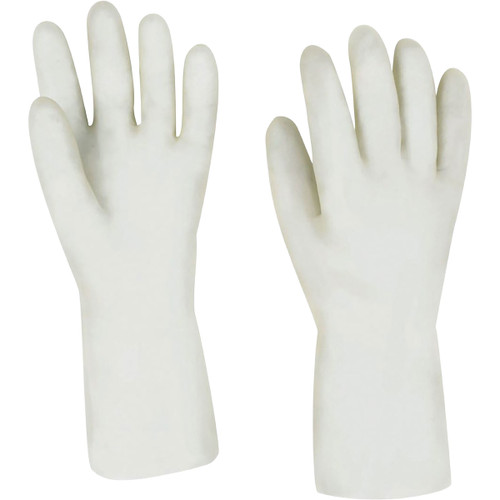 North SK142W/HEM Reusable Class 100 Cleanroom Chemical Resistant Nitrile Glove with Sandy Grip - 15"