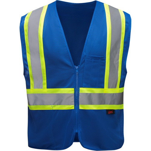 GSS Safety 3133 Enhanced Visibility Multi-Color Vest, Royal Blue